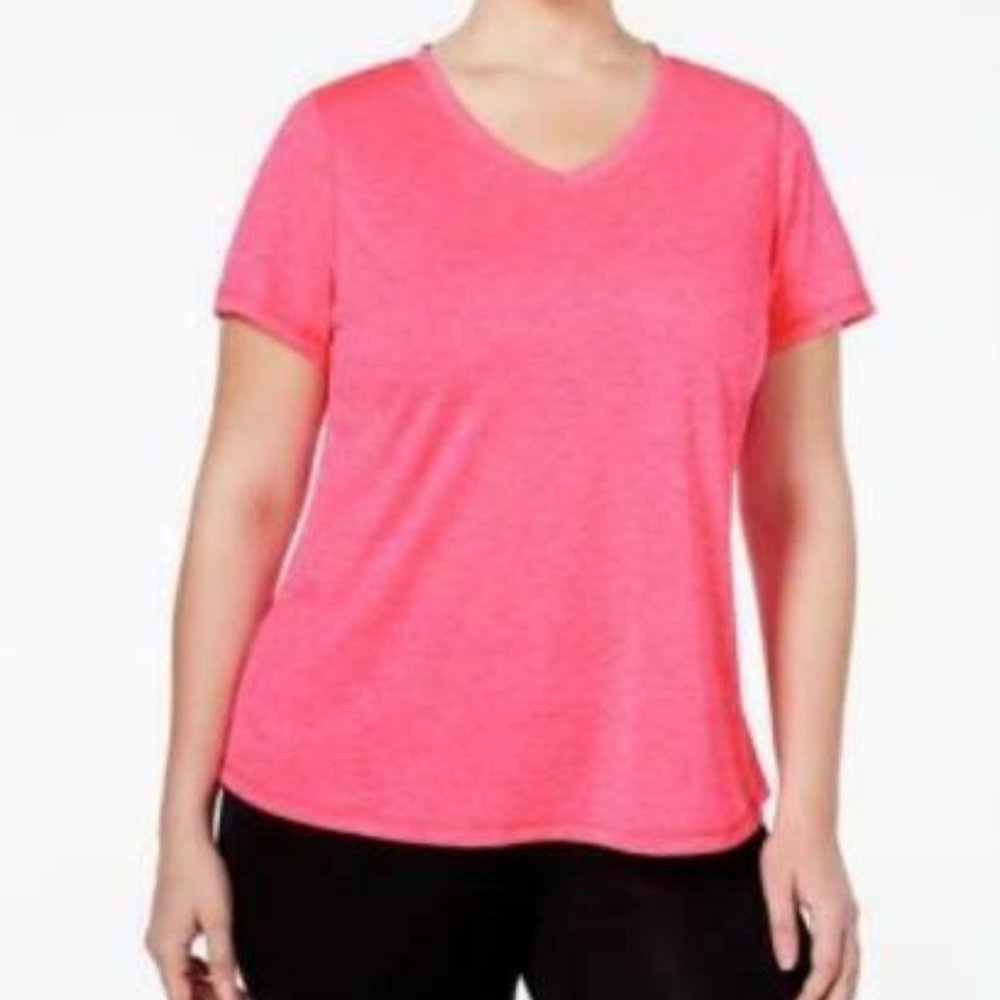 Ideology Womens Plus Yoga Fitness T-Shirt